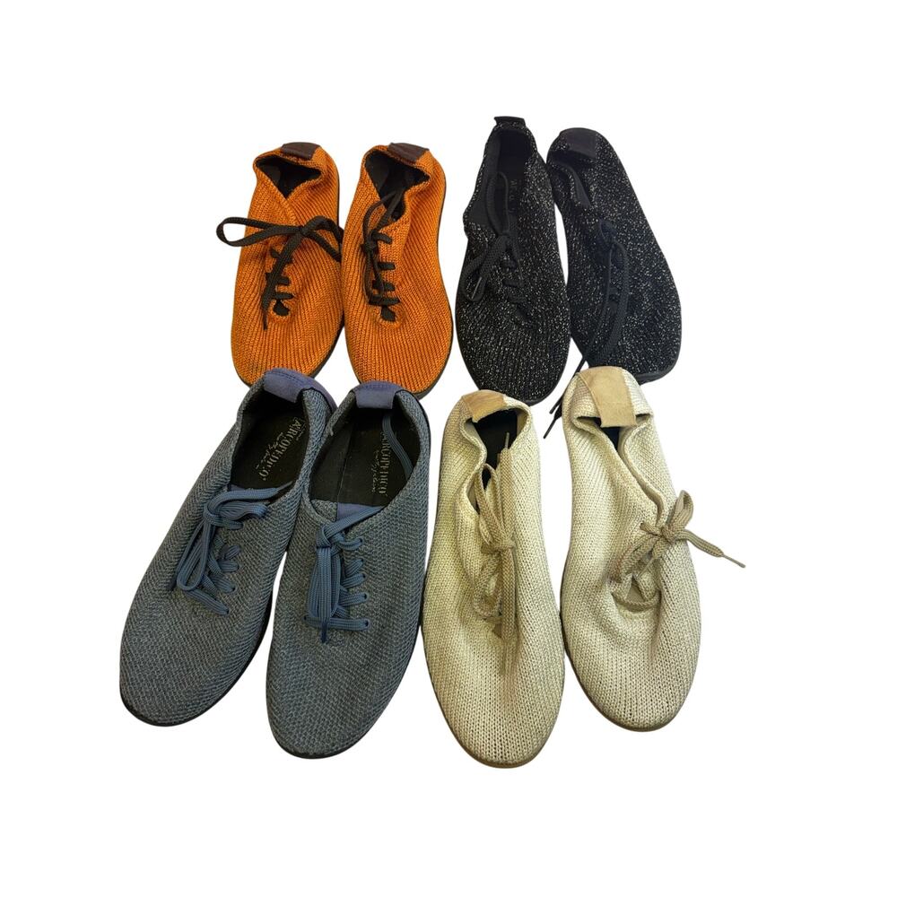Arcopedico Shoes Women 41 Knit Comfort Lace Up Sneaker 4 pairs